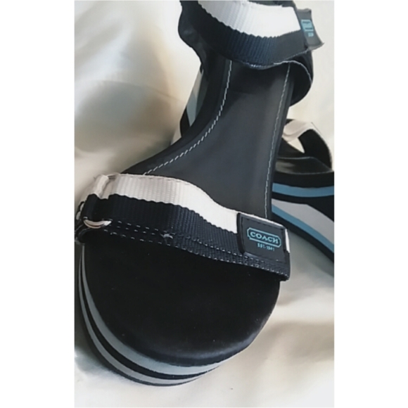 Coach ~ Striped wedges. - Picture 3 of 5